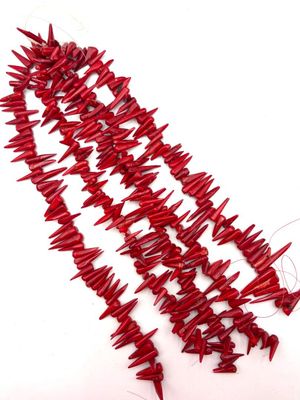 Parties de collier en perles triangulaires de bambou de mer …