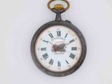 a clock that has roman numerals on the face of it