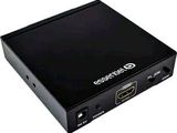 a close up of a small black box with a black cover