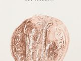 the cover of a book with a drawing of a coin on it