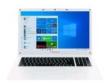 un ordinateur portable blanc avec un écran bleu sur lequel s'affiche Windows
