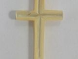 an image of a gold cross on a white background
