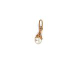 un pendentif en forme de perle et d'or sur fond blanc
