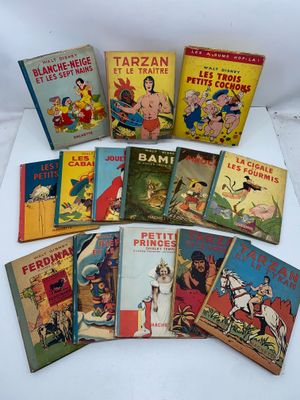 collection of vintage children ' s books from the early 20th century