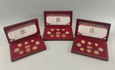 NUMISMATIQUE - Malte. Set euro 2008 BU dans un coffret bois.…