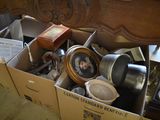 a box full of items that are sitting on the floor