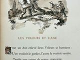 an old book with a picture of a man and a woman on it