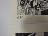 two black and white pictures of a man and a woman