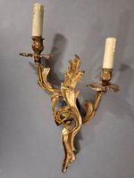 Applique en bronze doré à deux bras de lumière en enroulemen… (photo 2)