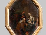 an image of a painting of a woman holding a baby