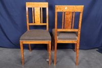 Paire de chaises Art Déco, en placage de noyer, à dossier gé… (photo 2)