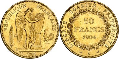 an image of a gold coin with the image of a man on a horse