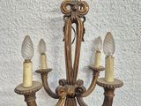 an image of a chandelier with three lights hanging from it ' s ceiling