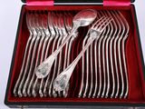 silverware in a red box with a black lid