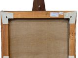an image of a wooden frame with a canvas hanging on it