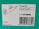 a close up of a label on a green container