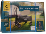 une photo d'un chariot pliable qui se trouve dans la boîte