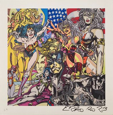 Erro - Super Héros 2023 Sérigraphie couleur sur papier