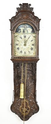 a clock that is hanging on the wall next to a wall clock