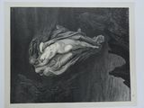 un dessin en noir et blanc d'une femme allongée sur un lit
