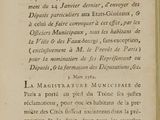 an old book with a black and white image on it