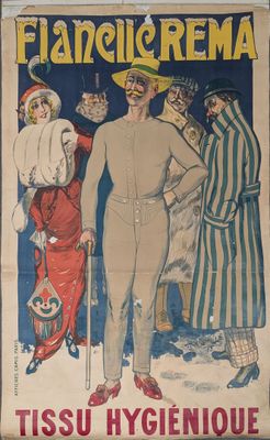Affiche flanelle REMA tissu hygiénique - Jack Abeille éditée…