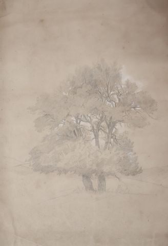THOMAS Félix : Album de dessins et aquarelles. In plano (50 x 65)...
