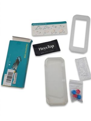 the contents of a medical kit are laid out on a white surface