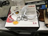 a box that has a pair of headphones on top of it