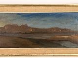 an image of a painting of a landscape with mountains in the background