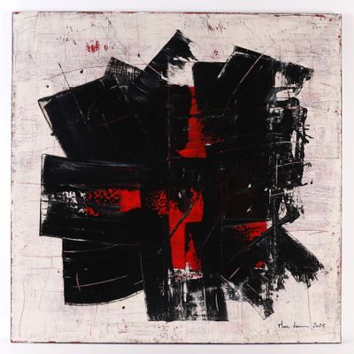 TABLEAU "PIERRE SOULAGES TRIBUTE T07" de Marc LOISEAU (né en…
