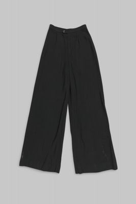 SAINT LAURENT rive gauche. Pantalon large en crêpe acétate/v… - Photo 1