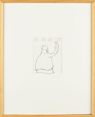 une image représentant un dessin d'un homme tenant une raquette de tennis
