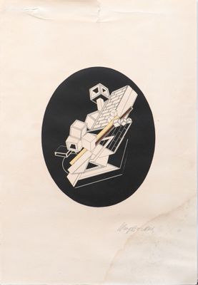 une image représentant un dessin en noir et blanc d'un homme dans un avion
