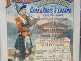 affiche représentant un homme en kilt jouant de la cornemuse