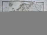 an old map of the british continent is shown on a wall
