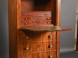 an image of a wooden cabinet with a drawer on top of it