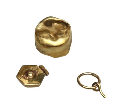 deux pièces d'or sont posées l'une à côté de l'autre sur une surface blanche