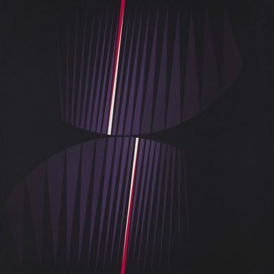 une image représentant une pièce sombre d'où émane une lumière rouge provenant du plafond