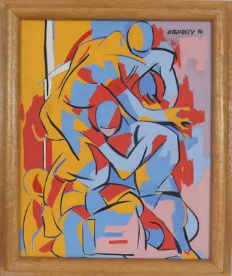 Robert Carl HOLTY (1900-1973) "Football Pyramide"