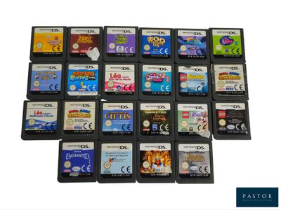 Il y a beaucoup de jeux vidéo différents sur cette photo