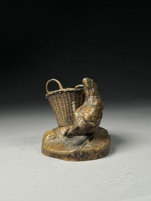 Agathon LÉONARD (1841-1923). Poule au panier