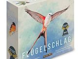 une boîte sur laquelle est représenté un oiseau volant dans le ciel