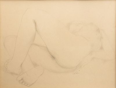 Antoniucci VOLTI (1915-1989). Nu allongé - vers 1950.