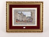 une image d'une photo d'un tableau représentant un château