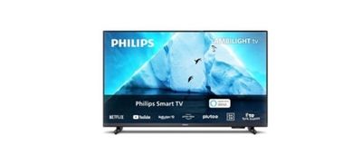 La Smart TV Philips est présentée sur un fond blanc