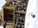 a clock that is sitting on top of a table