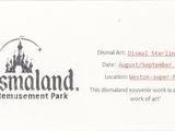 the business card has a picture of a castle on it