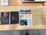 a table that has a lot of music on it