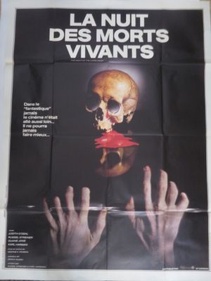 french movie poster for the film la nuit des mort ' s vivants